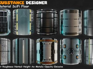 10 Material SciFi Floor Hardsurface
