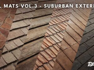 Realistic Materials VOL 3 Suburban Exteriors 50 Materials