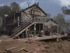 1850s Post Office Environment Medieval Abandoned Village