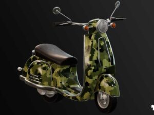 City Scooter Rigged BP Controllable w Skins