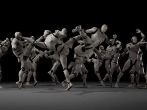 Combat animations Kickboxing and Muay Thai V2