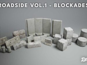 Roadside VOL 1 Blockades Nanite and Low Poly Versions