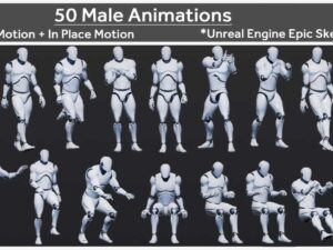 50 Male Animations
