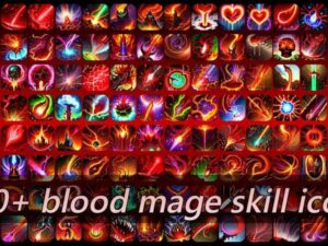 500 blood mage skill icons