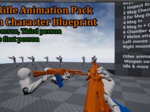 AK Rifle Character Animation Pack First Third Person