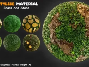 6 Stylize Material Grass And Stone