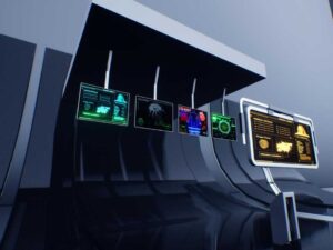 60 Futuristic Screen Material with Screen Props Pack AI SOURCE