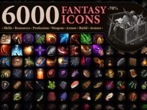 6000 Fantasy Icons