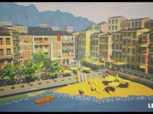 Stylized Tuscany Seaside City