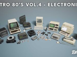 Retro 80s VOL 4 Electronics Nanite and Low Poly