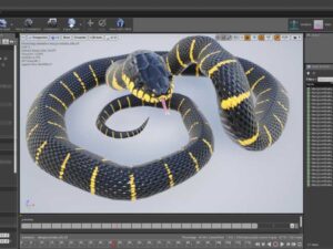 Animated Mangrove Snake