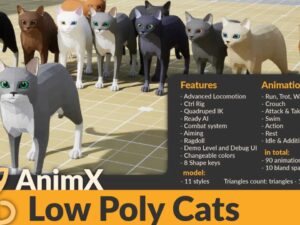 AnimX Low Poly Cats