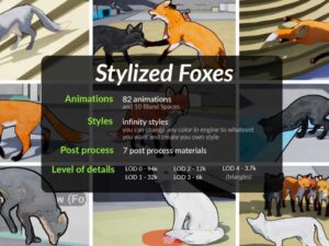 AnimX Stylized Foxes