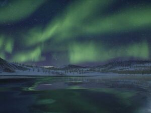 Arctic Aurora Landscape