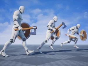 Axe and Shield Animation Set