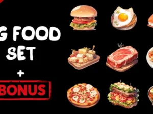 Big 2D Food Set Bonus
