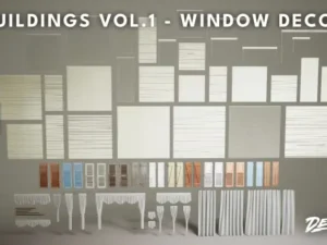 Buildings VOL 1 Window Decor Nanite and Low Poly
