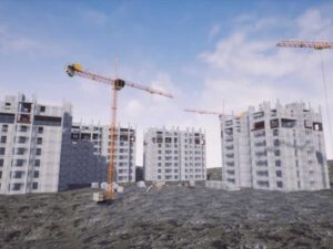 Construction site modular exterior and props