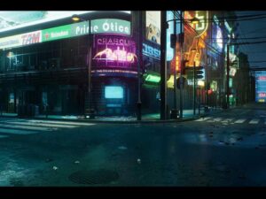 Cyberpunk City Recife Environment