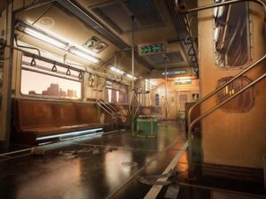 Cyberpunk Subway Train Kit