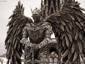 DARK FANTASY GOTHIC STATUES Knight statue dragon statue angel horse