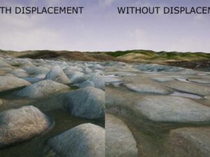Displacement Landscape Material