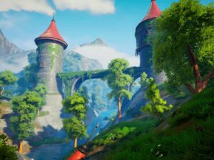 Dreamscape Nature Tower Stylized Open World Environment