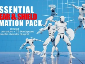 Essential Spear And Shield Animation Pack