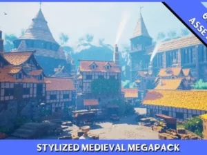 Fantasy Medieval Open World Castle Town Village Dungeon Docks Forest