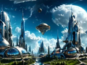 Futuristic City HDRI panorama
