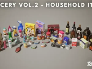 Grocery VOL 2 Household Items Nanite and Low Poly