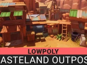 Lowpoly Wasteland Outpost