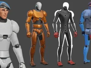Modular Male Mannequin on Standard Skeleton