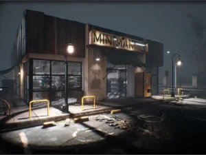 Old minimarket complete environment
