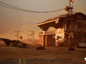 Post Apocalyptic Desert Environment Abandoned Desert Desert