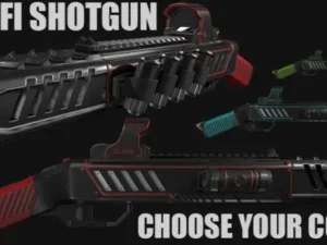 Sci-fi Double Barreled Shotgun