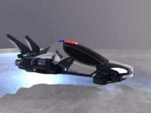 Sci-Fi Police Vehicle