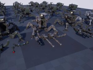Sci-fi QUADRAPED MECH