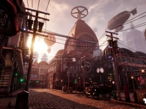 Steampunk Victorian Environment Megapack Modular Steampunk