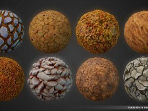 Stylized Fantasy Autumn Forest Landscape Material Pack