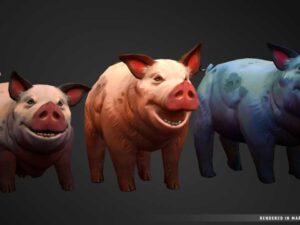 Stylized Fantasy Pig