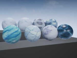 Stylized Fantasy Winter Landscape Material Pack
