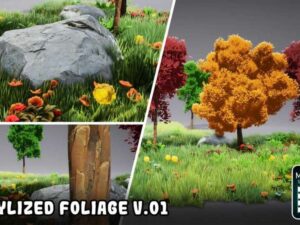Stylized Foliage Pack V 01