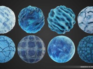 Stylized Frozen Cave Materials Pack