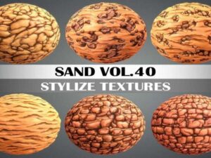 Stylized Sand Vol 40 Hand Painted Texture Pack Texture