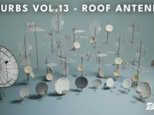Suburbs VOL 13 Roof Antennas Nanite and Low Poly