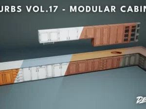 Suburbs VOL 17 Modular Cabinets Nanite and Low Poly
