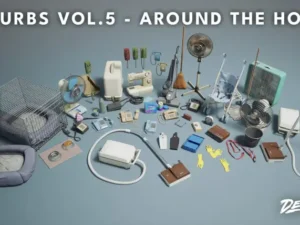Suburbs VOL 5 Around the House Retro Nanite and Low Poly