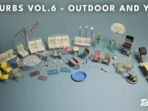 Suburbs VOL 6 Outdoor and Yard Nanite and Low Poly